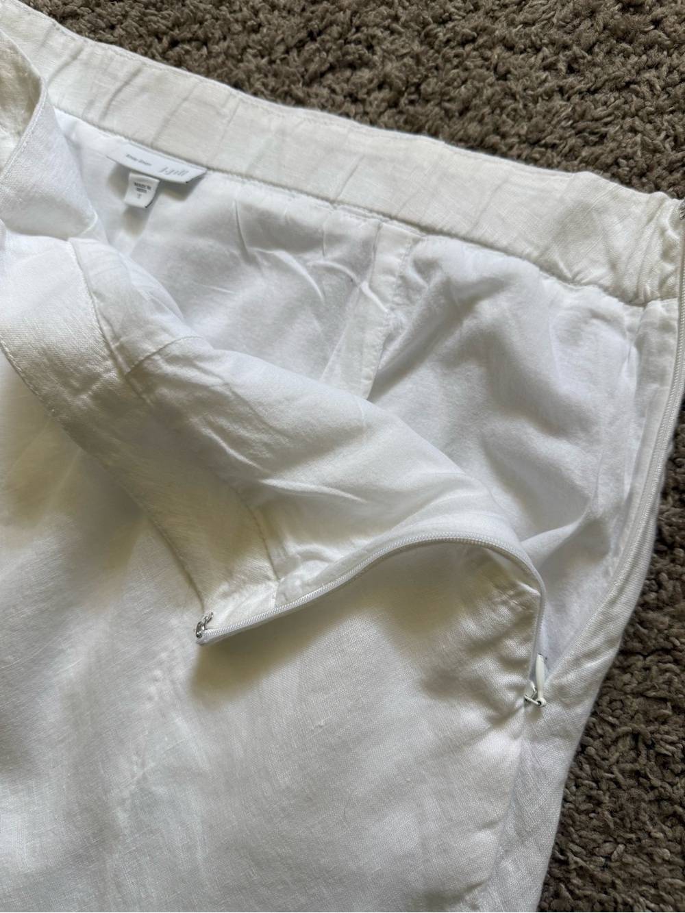 J. Jill Cream A-Line Midi Skirt - Picture 5 of 9